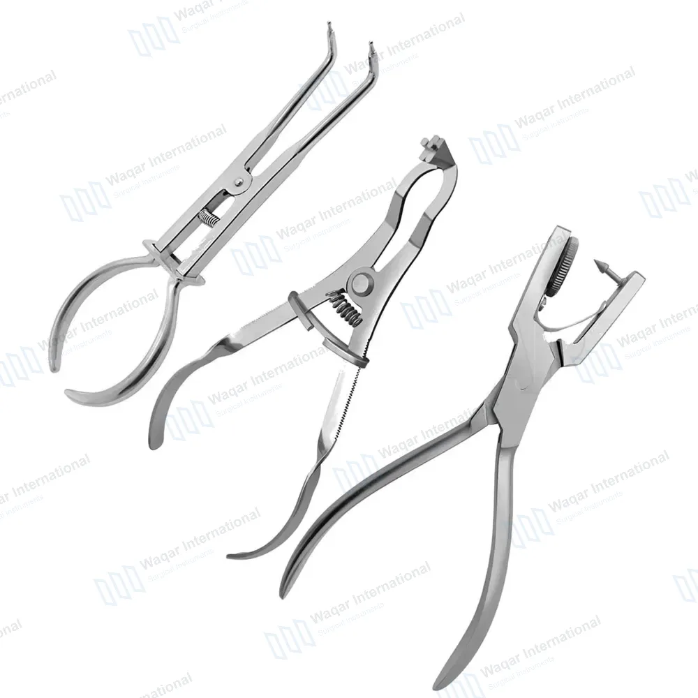 Dental Stokes & Iv Clamp Punch Pliers Forcep Orthodontic Set