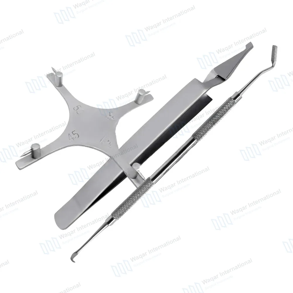 Bracket Holding Tweezer Positioning Gauge and Band Pusher Orthodontic Kit