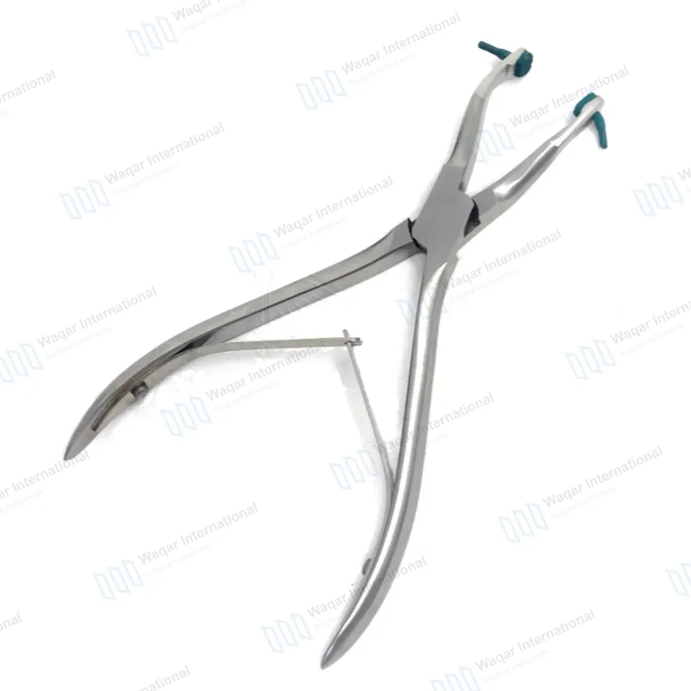 Dental Crown Gripper Remover Pliers 6″ Angled w/Replaceable Silicone Tips