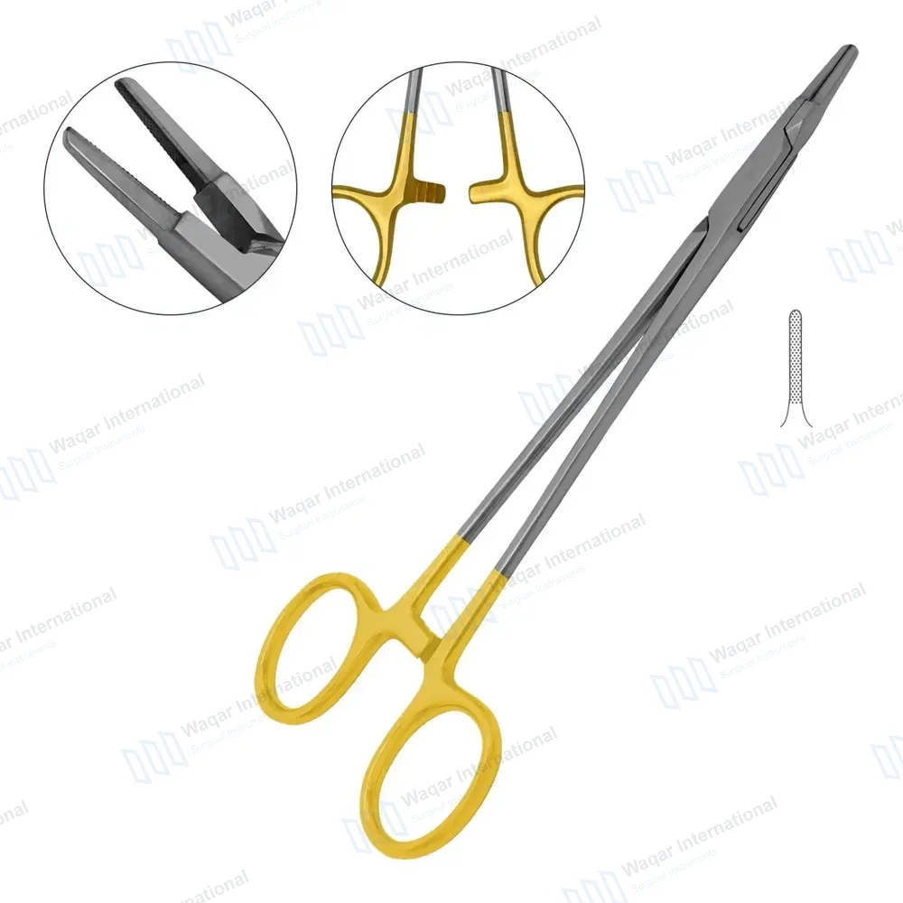 TC Ryder Needle Holder 9″ Serrated Tungsten Carbide Inserts
