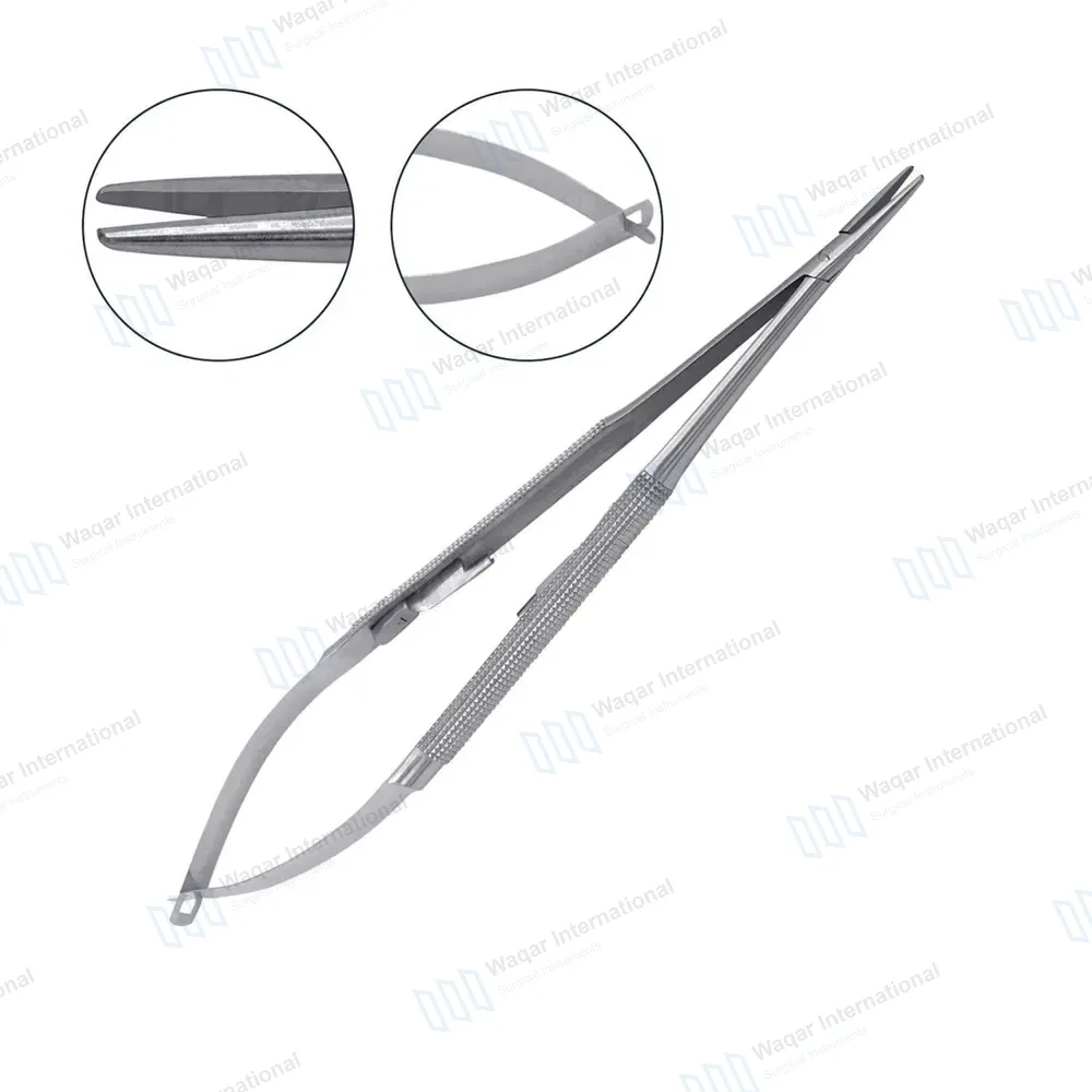 Castroviejo Micro Needle Holder 4.5″ Straight with Smooth Tip