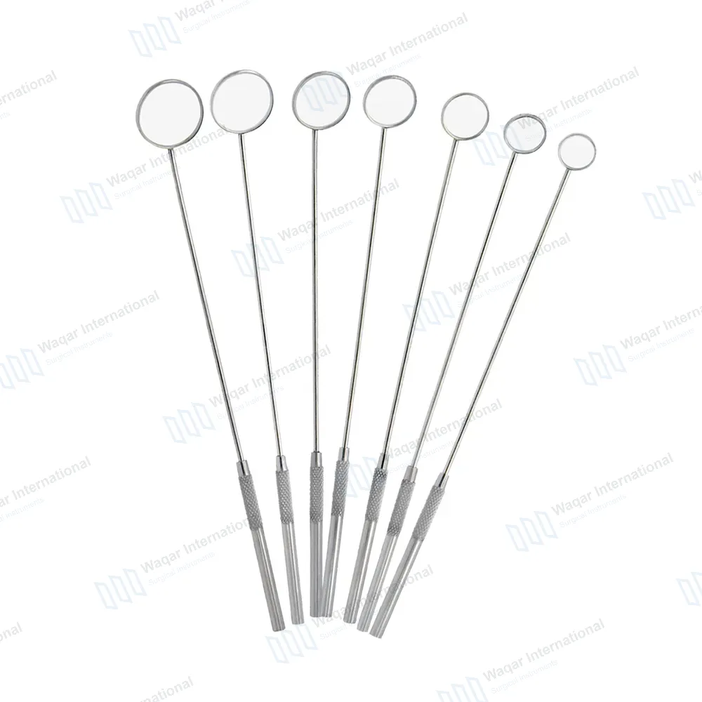 7 Pcs Laryngeal Mirrors Set #0, #1, #2, #3, #4, #5, #6