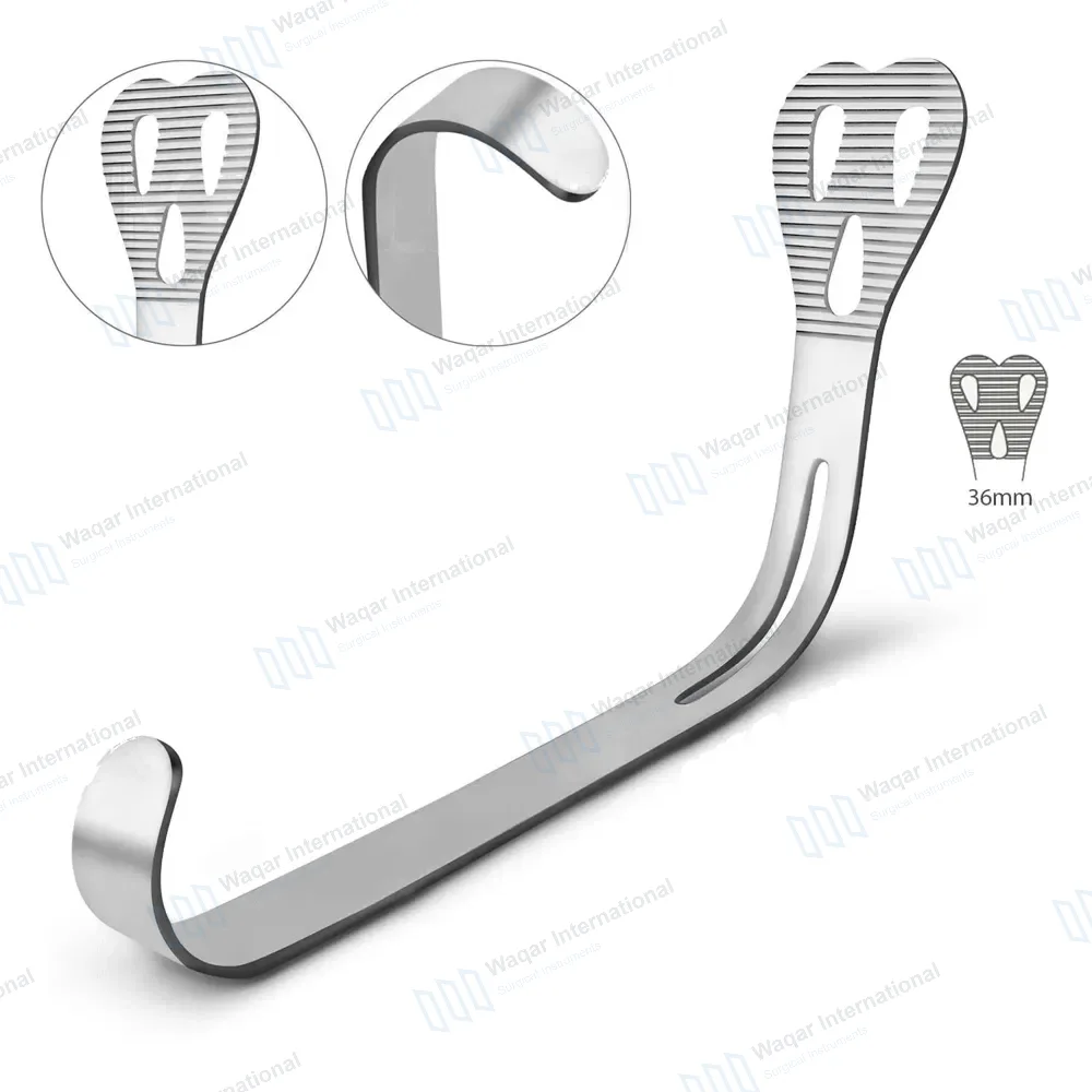Wieder Tongue Depressor Large Blade 36mm Wide Serraed