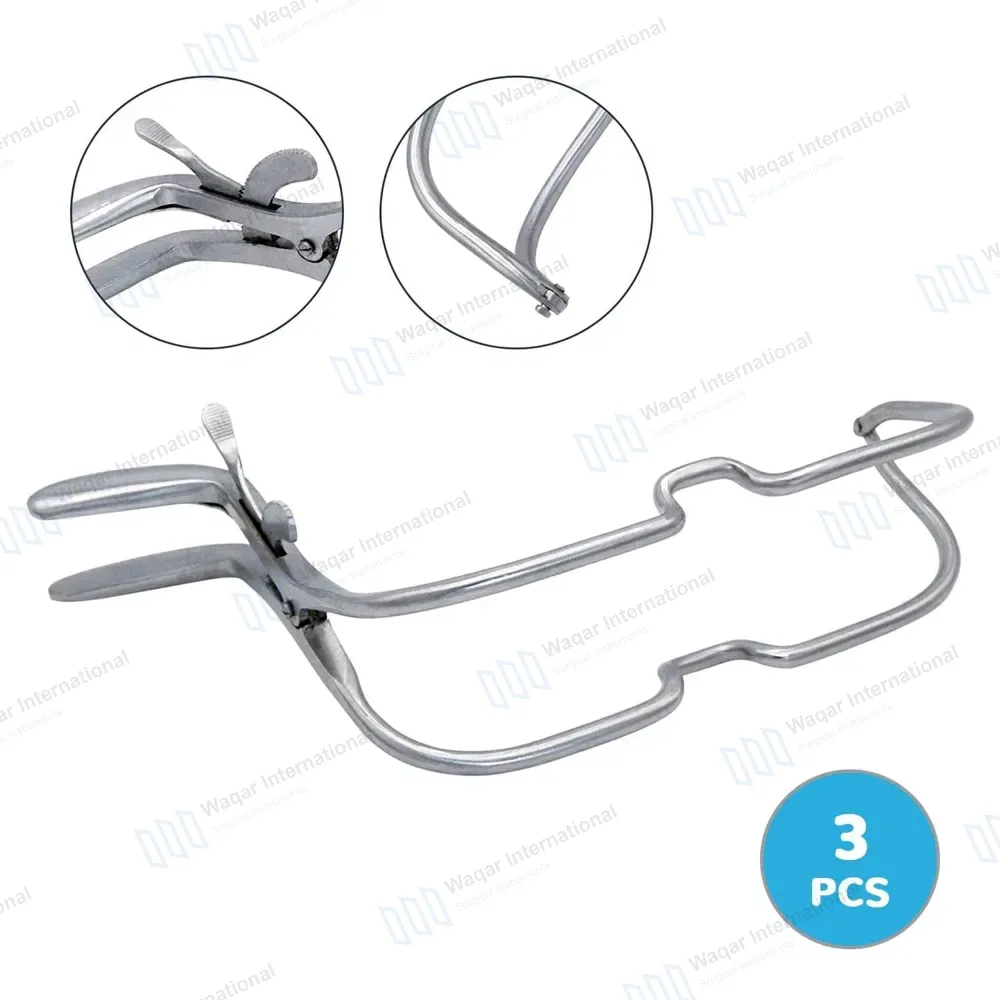 3 Pcs Jennings Mouth Gag 6.5″ Surgical Dental Anesthesia Instrument
