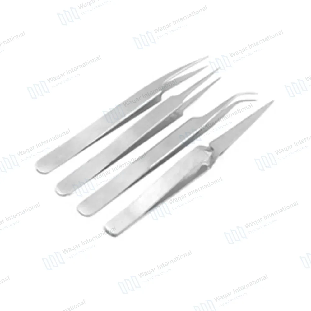 Light Silver Eyebrow Tweezers Eyelash Extension Tweezer