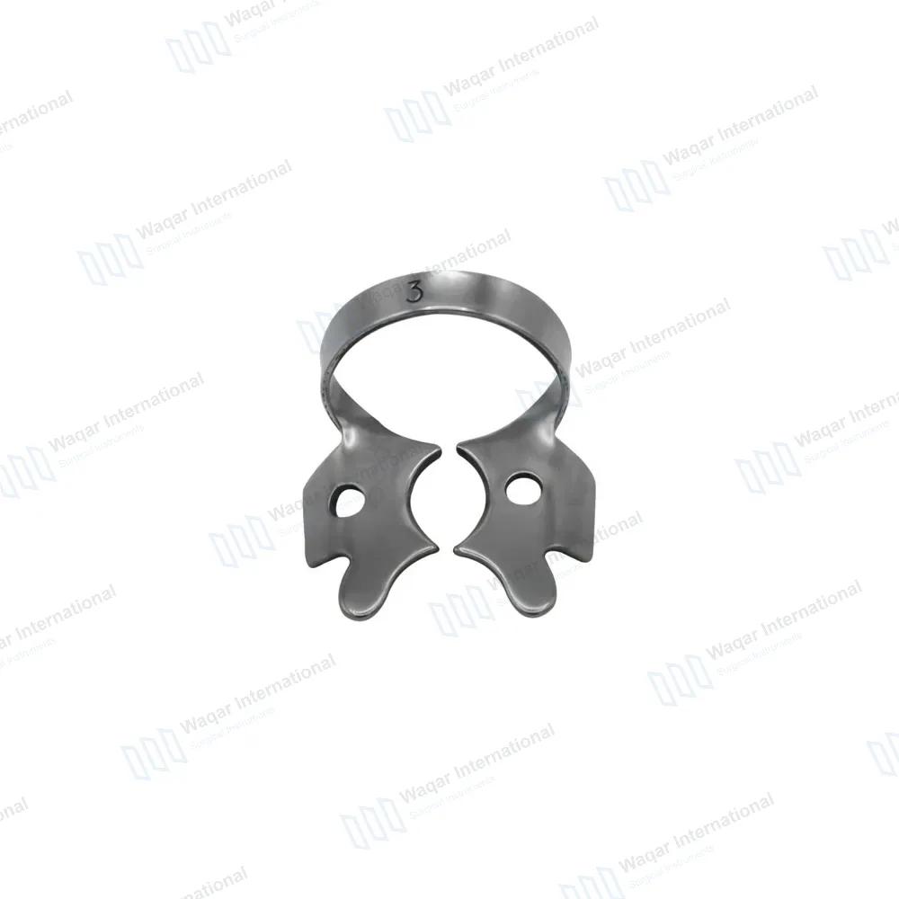 Endodontic Rubber Dam Clamp #3 for Small Lower Molars