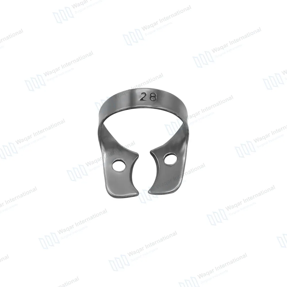 Endodontic Rubber Dam Clamp #28 for Lower Molars