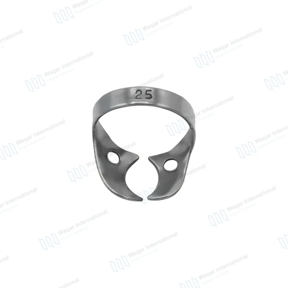 Rubber Dam Clamp #25 for Upper Left & Lower Right Molars