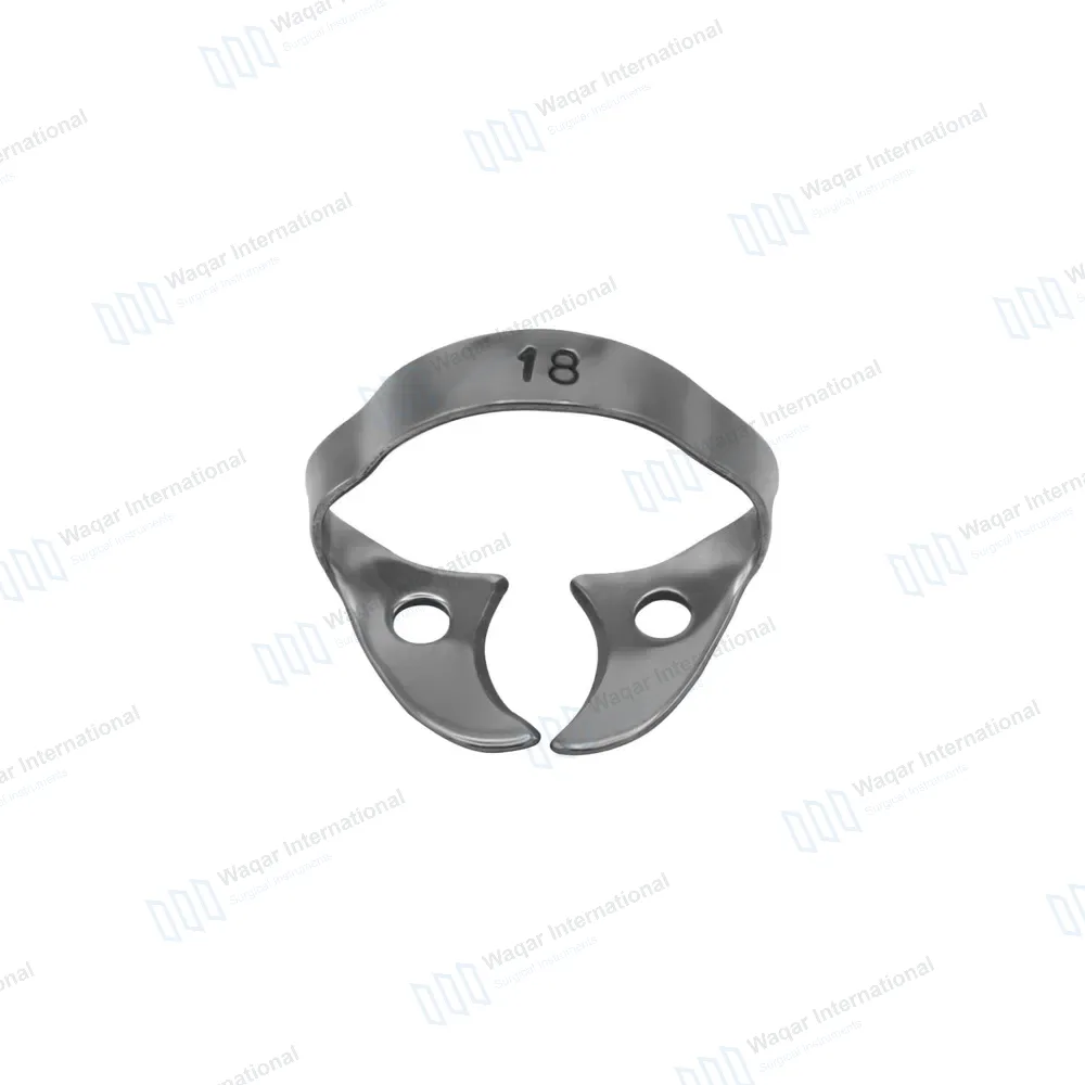 Endodontic Rubber Dam Clamp #18 for Upper & Lower Molars