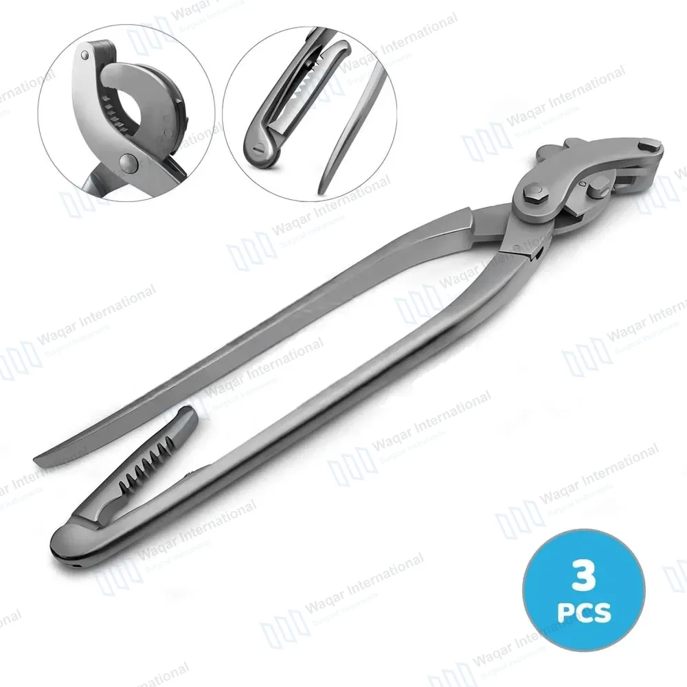 3 Pcs Serra Emasculators 35.5cm with Ratchet