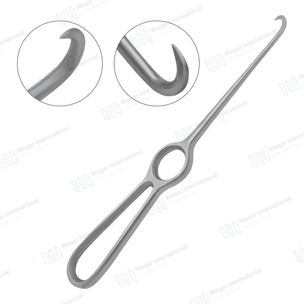 Volkman Hook Retractor 8.5″ Sharp 1 Prong with Ring Handle