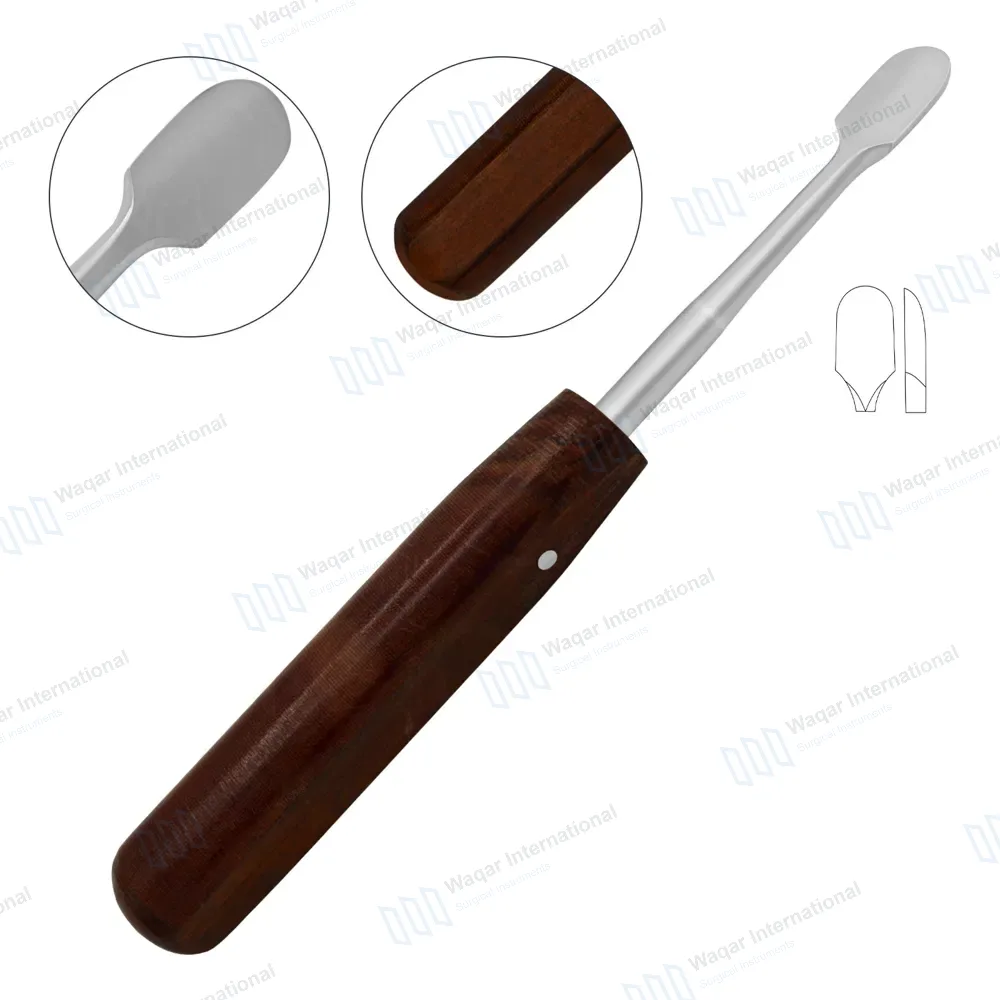 Periosteal Elevator 8″ Straight 14mm Sharp Egde Phenolic Handle