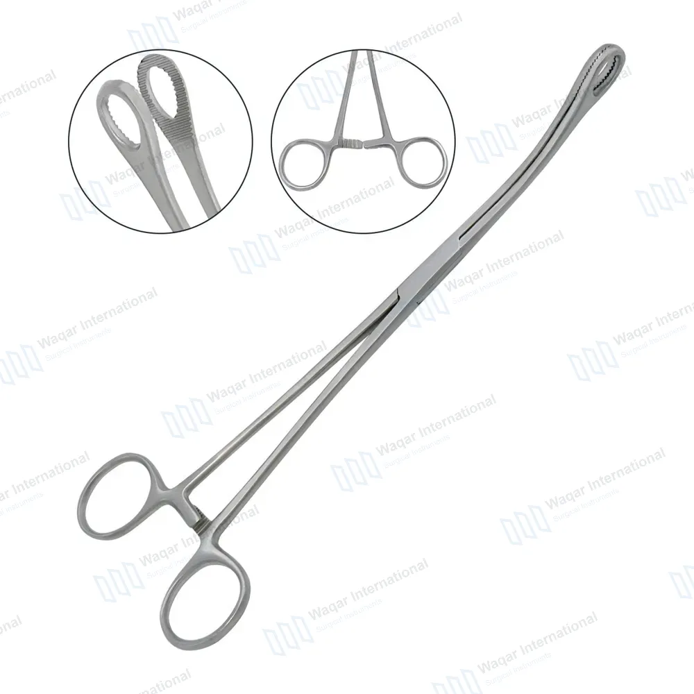 Foerster Dressing Forceps 25cm Curved Serrated Jaws