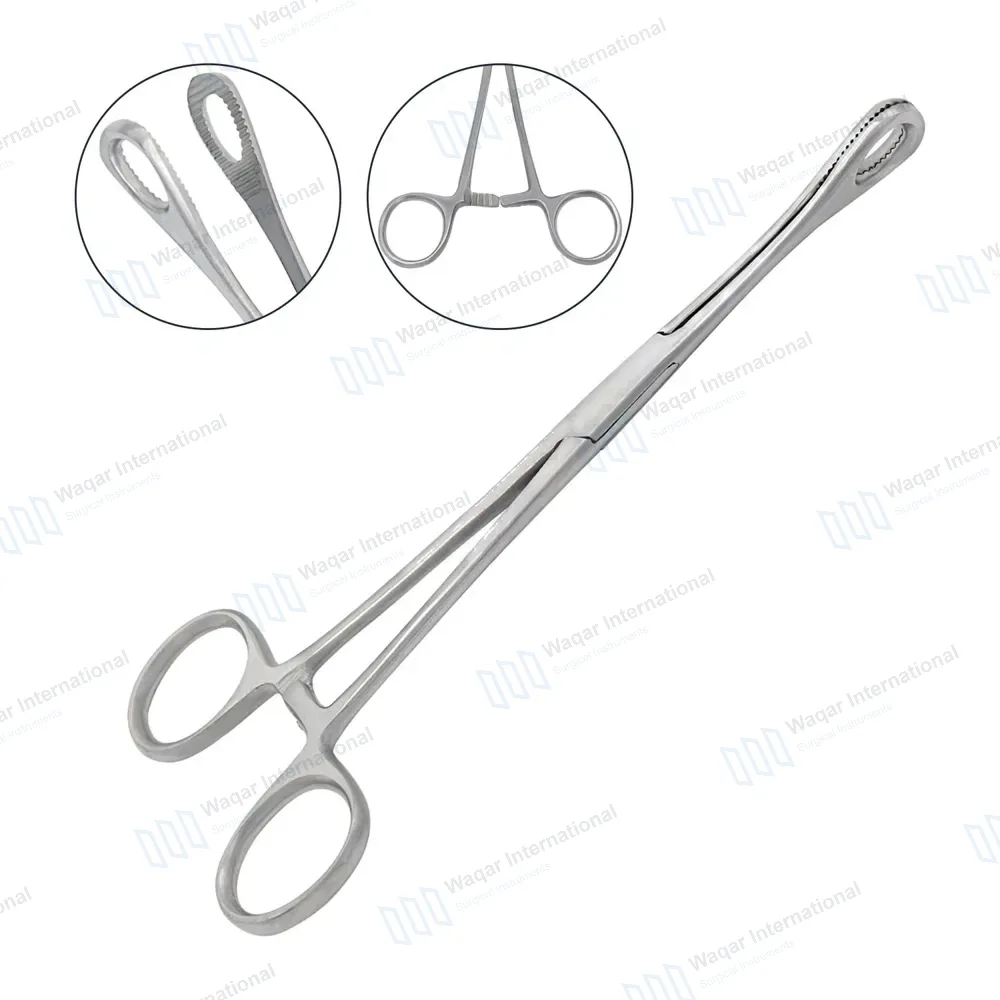 Foerster Dressing Forceps 25cm Straight Serrated Jaws