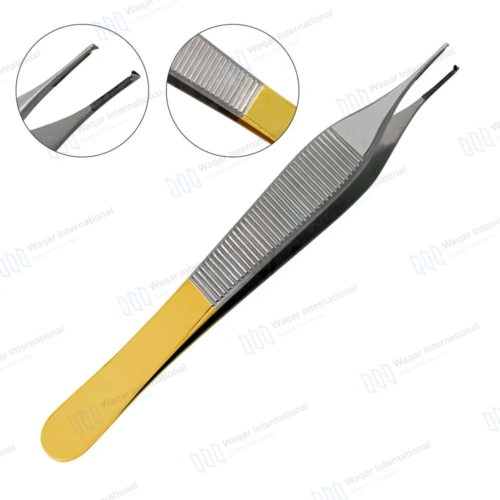 T/C Adson Micro Tissue Forceps 1×2 Teeth 4.75″