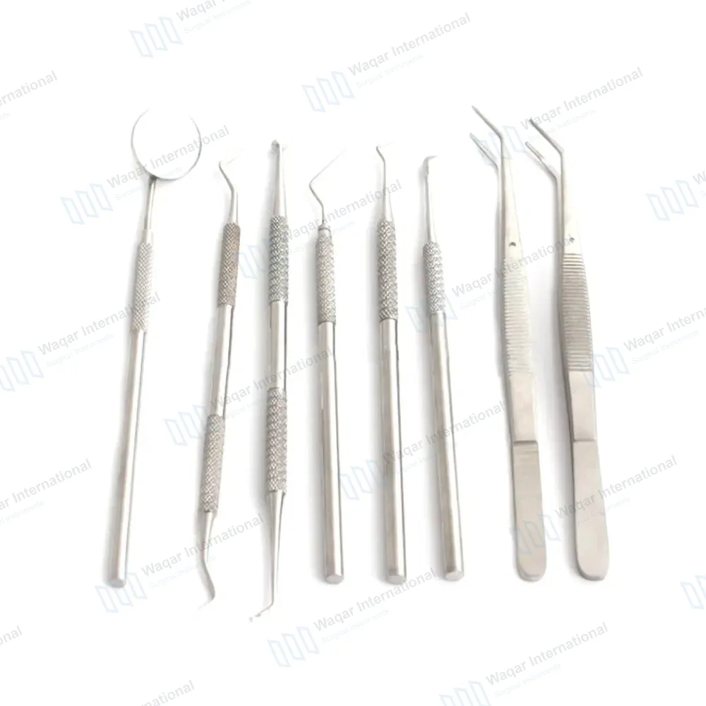 8 Pcs Dental Dentist Pick Tool Kit Surgical Dental