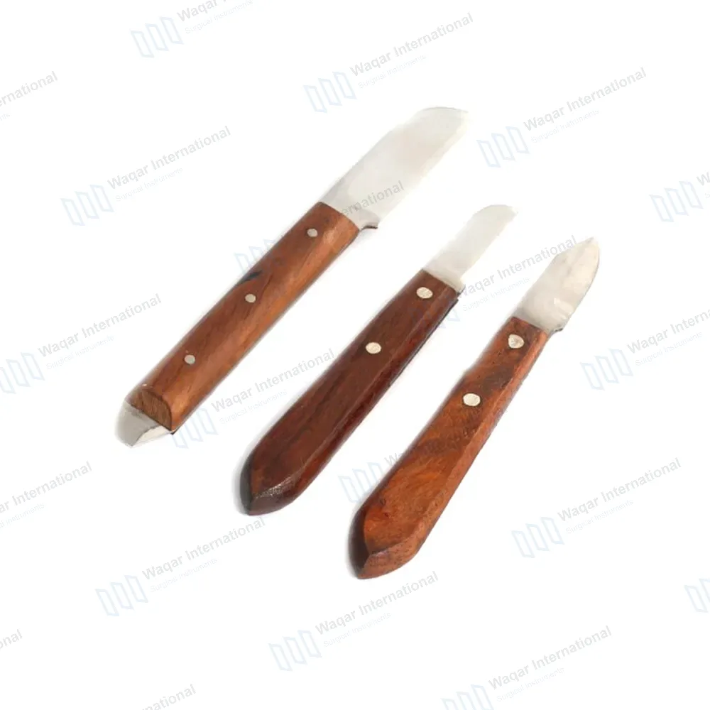 Set of 3 Dental Lab Plaster Knife Kit #6R and #7R and #12R New