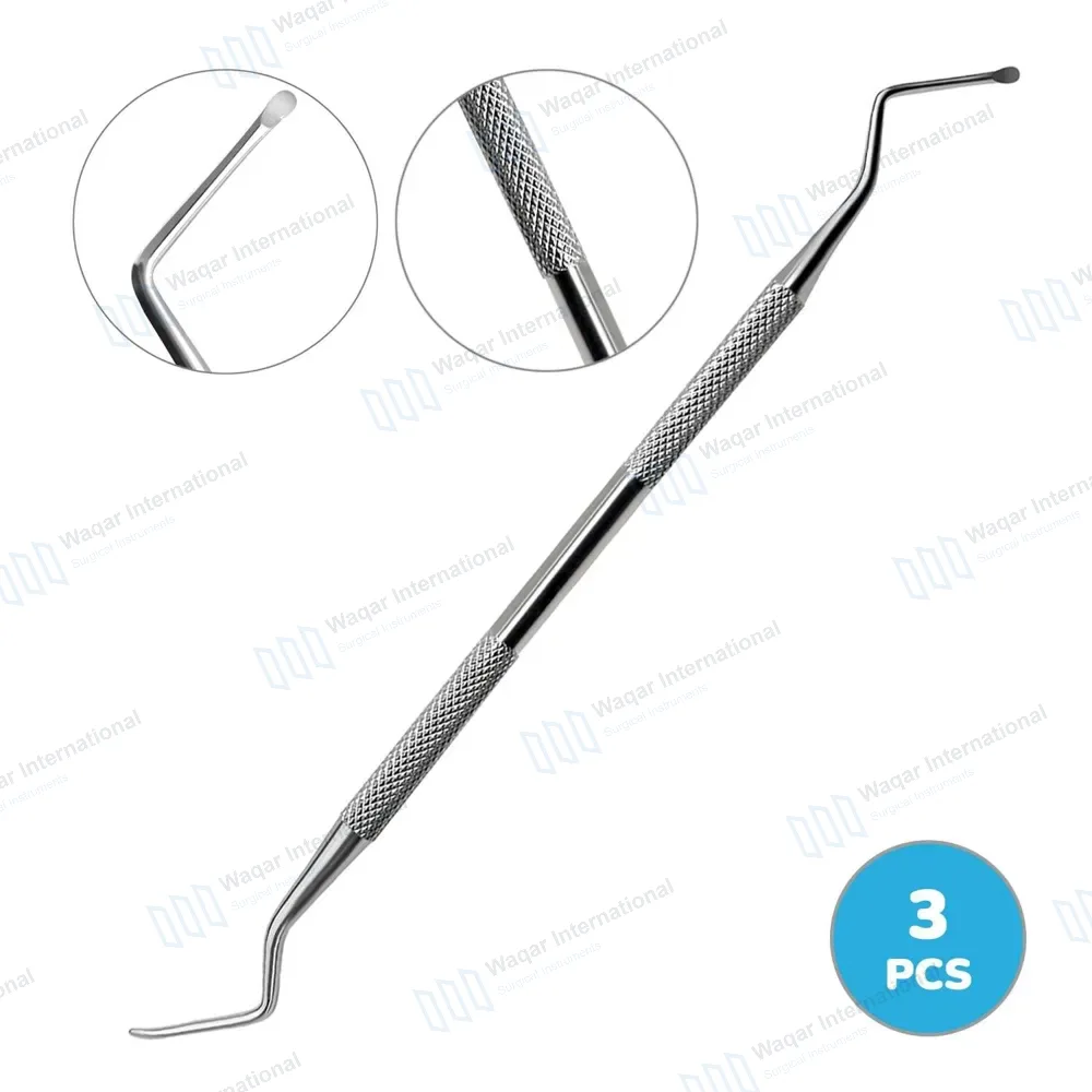 3 Lucas Bone Curette #84 Small 2.4mm Spoon Double Ended