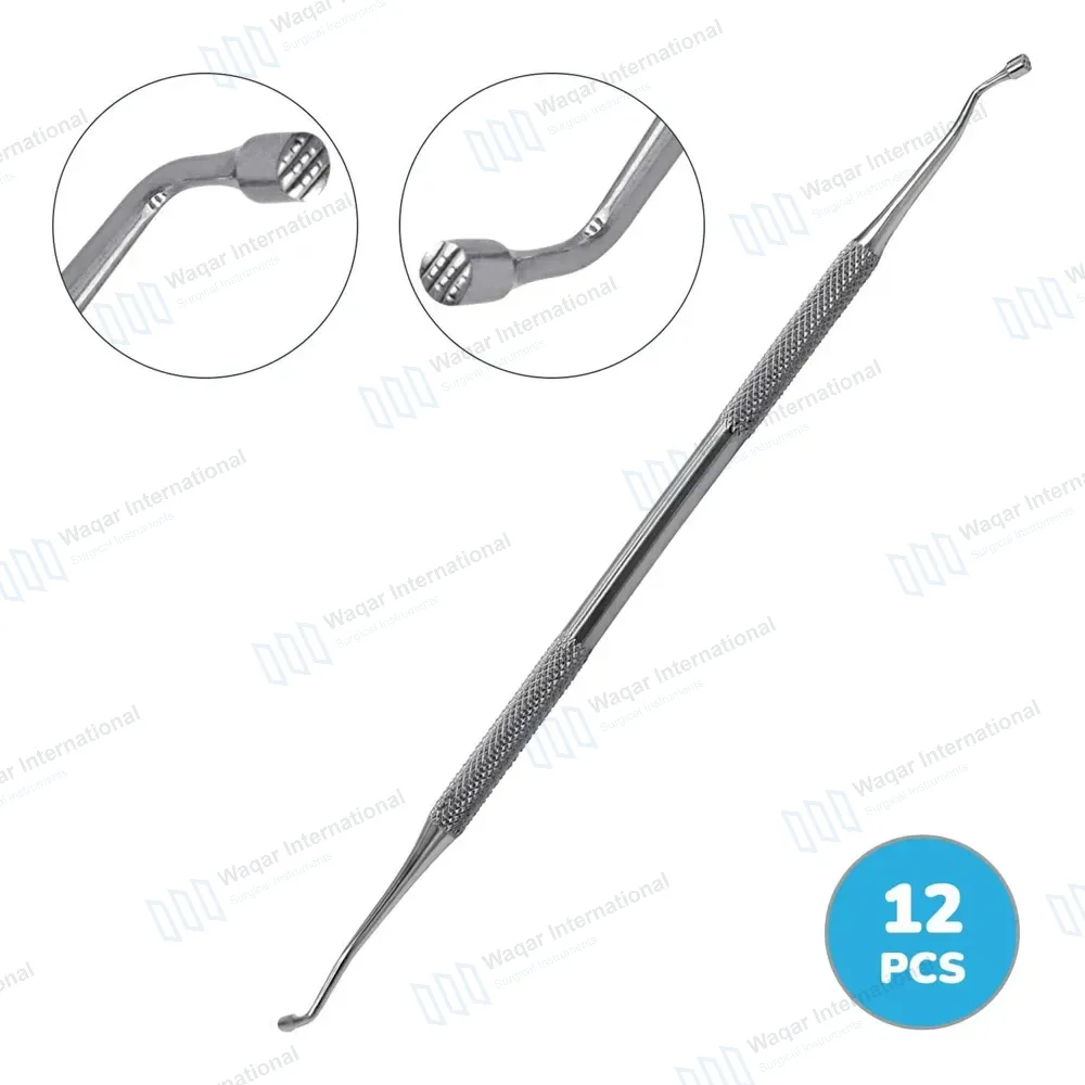 12 Pcs Amalgam Plugger Black #1/2 Double Ended