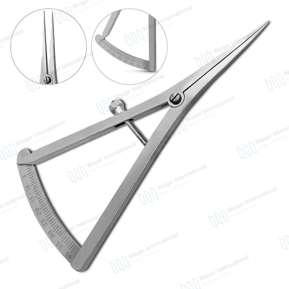 Castroviejo Caliper 3.5″ Graduated 0-40mm Straight