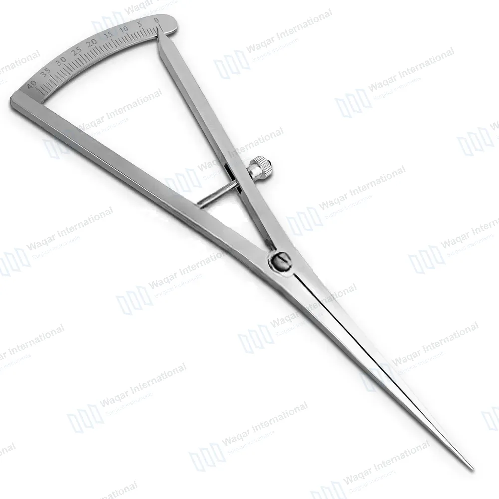 6 Pcs Castroviejo Caliper Long 0-40mm Straight 6″