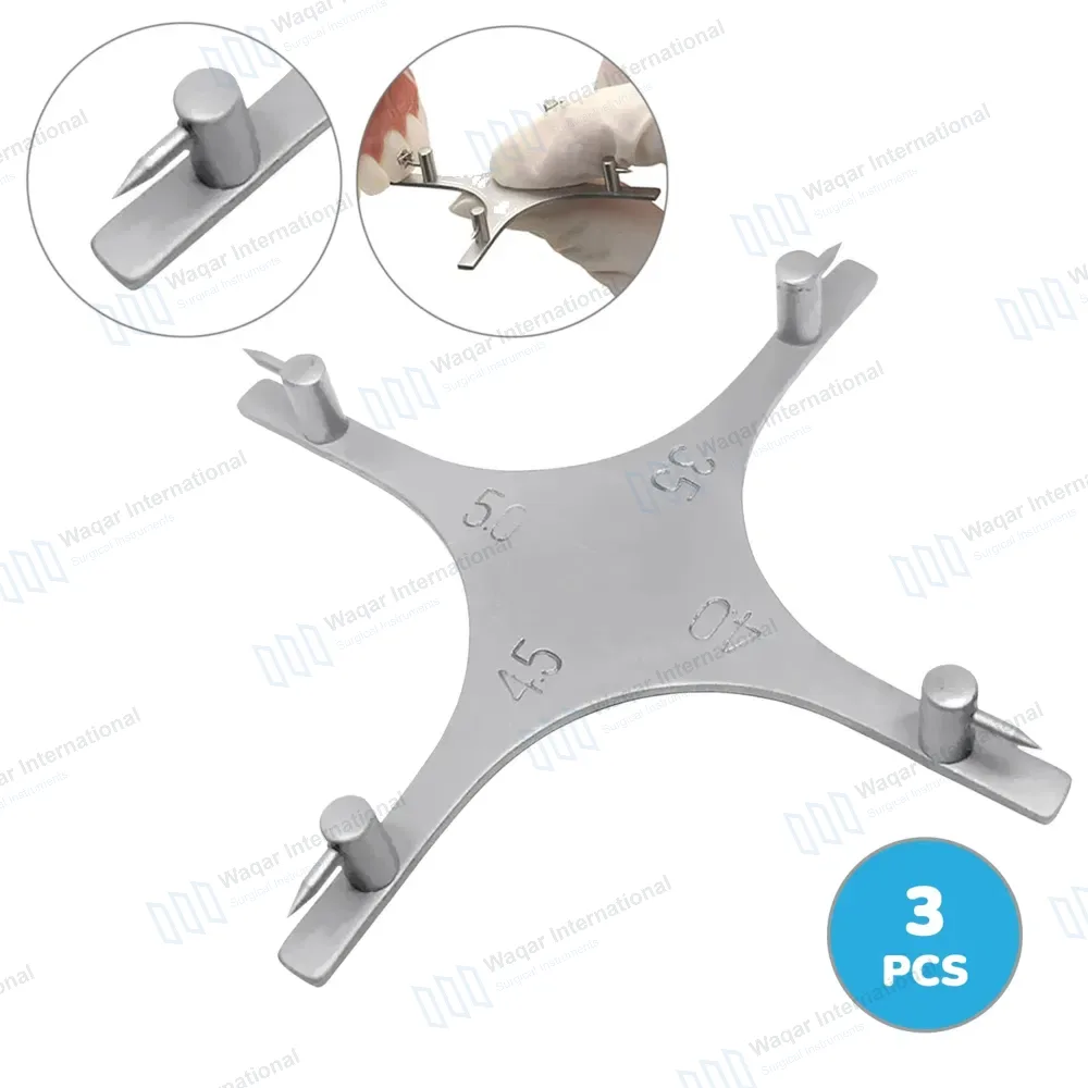 3 Pcs Dental Orthodontic Star-Like Boone Bracket Positioning Gauge Set