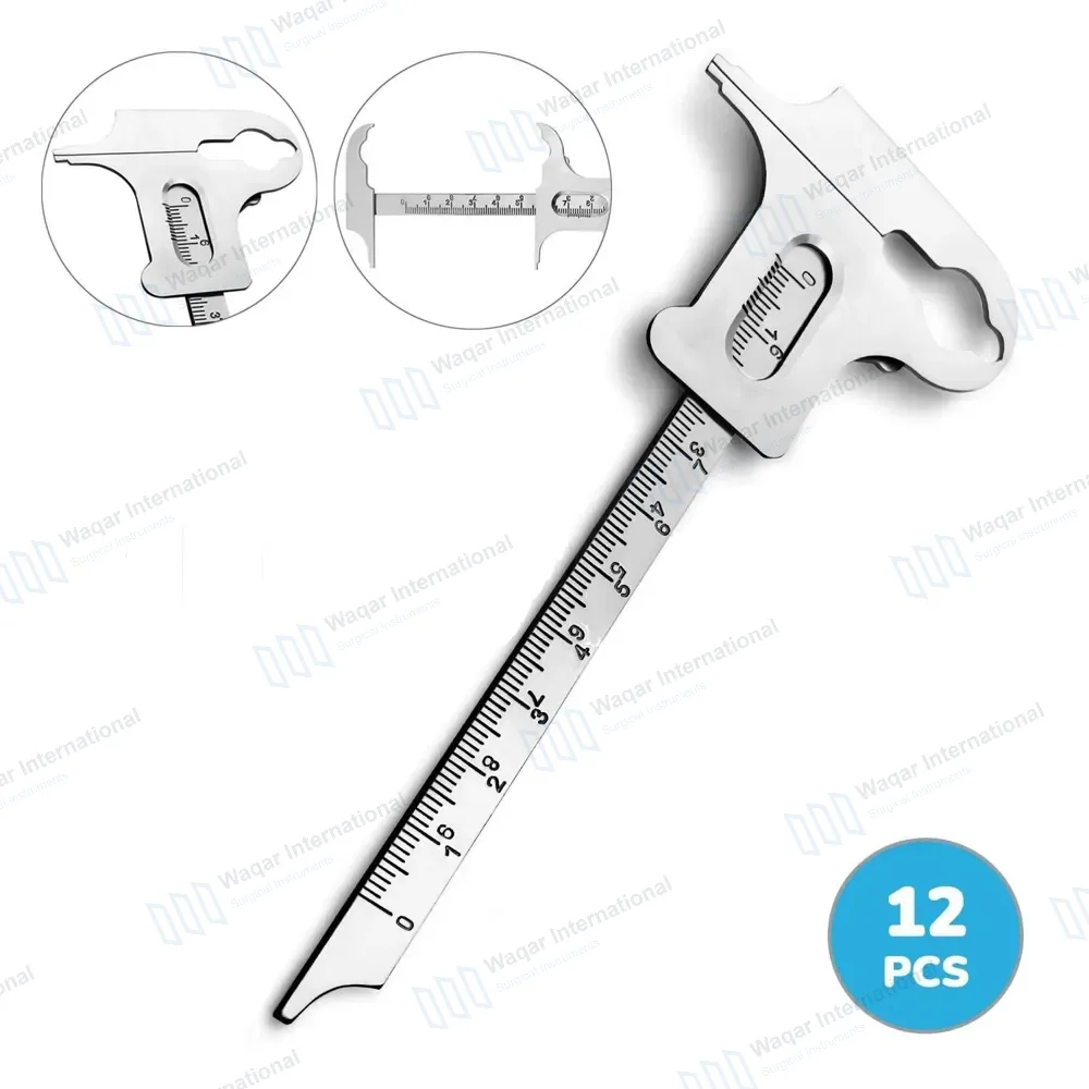 12 Boley Gauge Dental Implant Lab Orthodontic Instruments