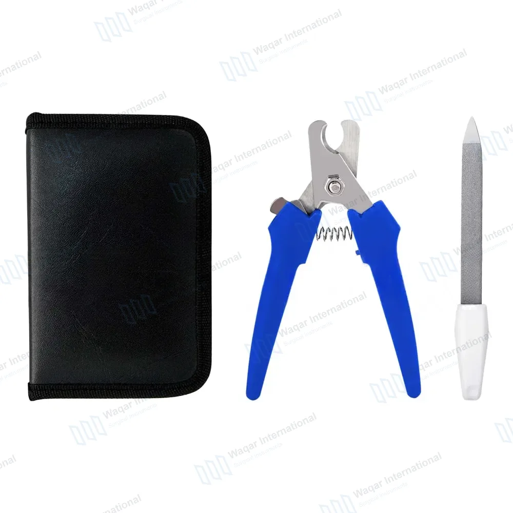 3 Pcs Cat Nail Clipper Kit with Carrying Case