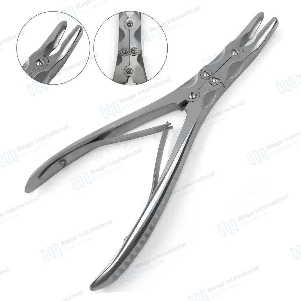 Beyer Bone Rongeur 7″ (17.8cm) Slight Curved Jaws 3.5mm Wide