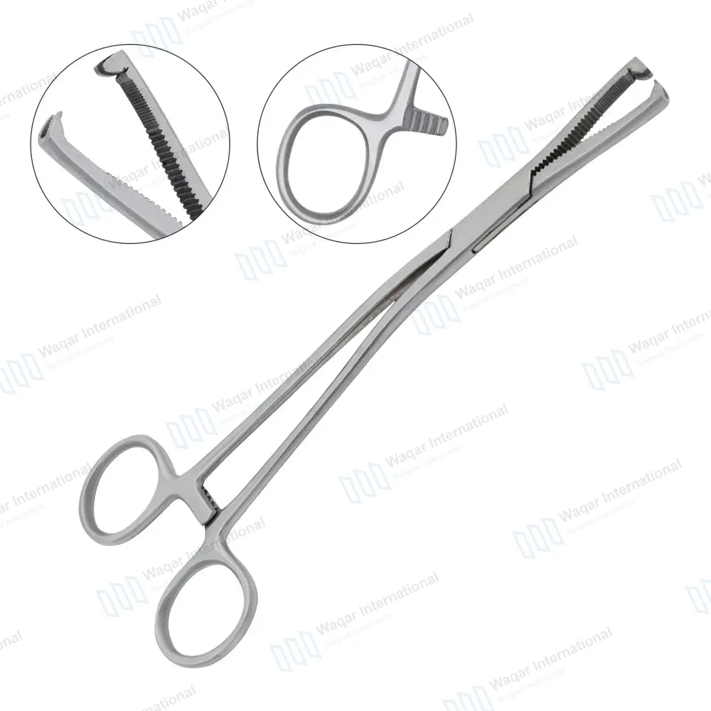 Dingman Cartilage Bone Clamp  7½” Serrated 2×2 Teeth Jaws
