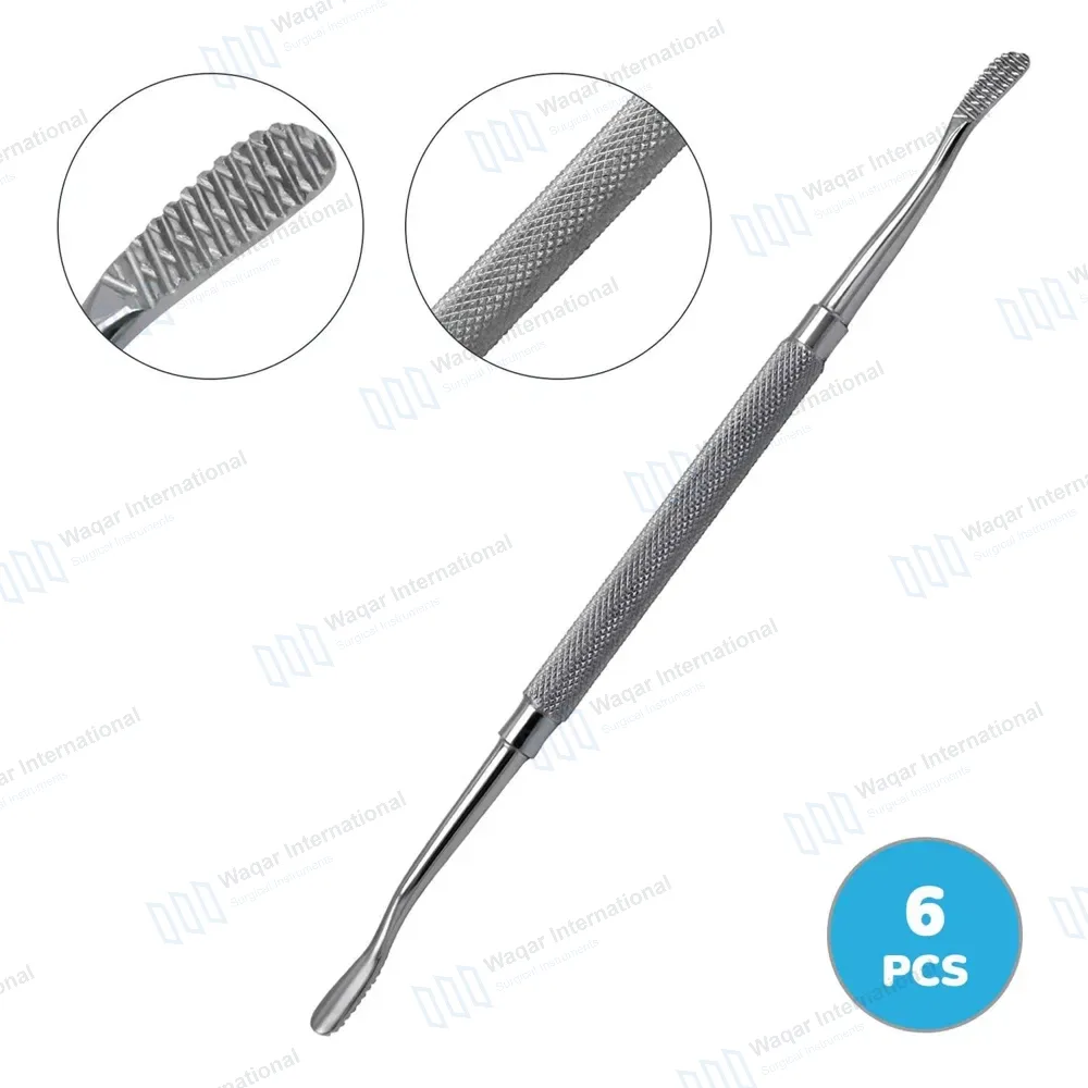 6 Pcs Dental Bone File #12CA Double Ended