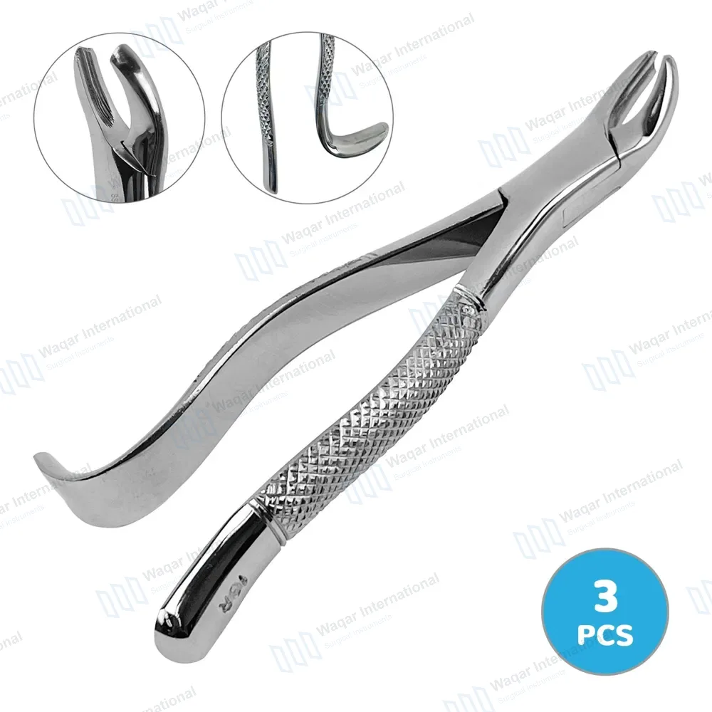 3 Dental Extracting Forceps #18R for Upper 1st & 2nd Molars