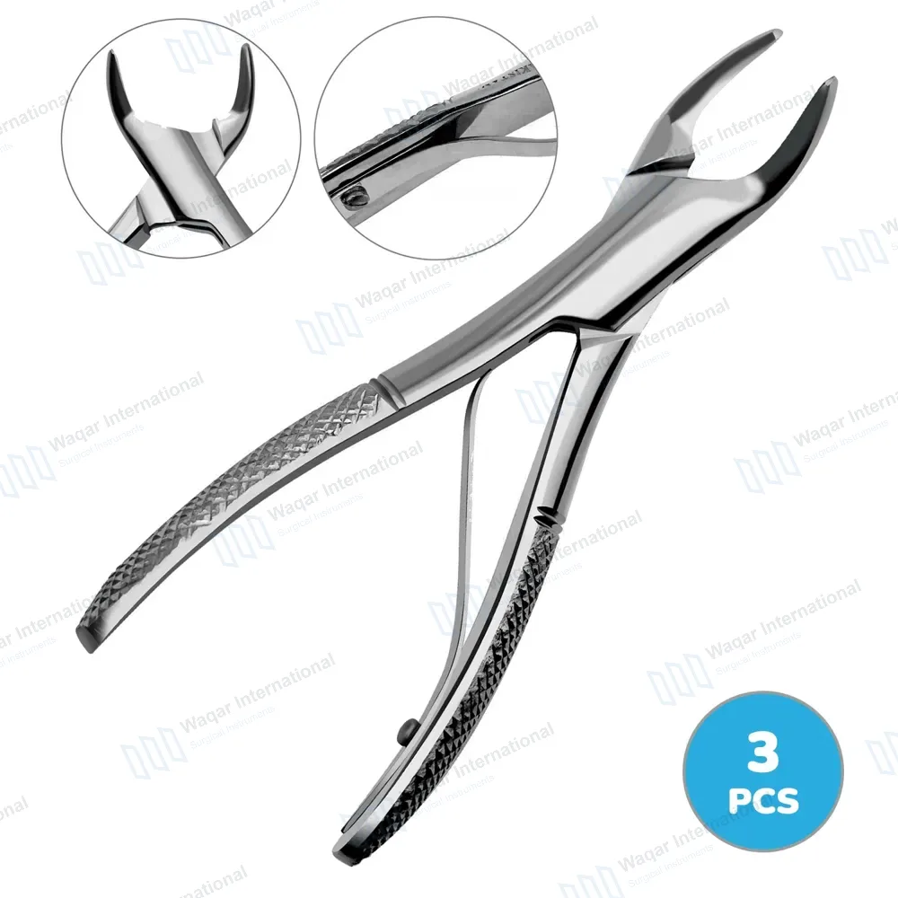 3 Universal Pedo Extracting Forceps Set #151 1/2S for Lower Teeth