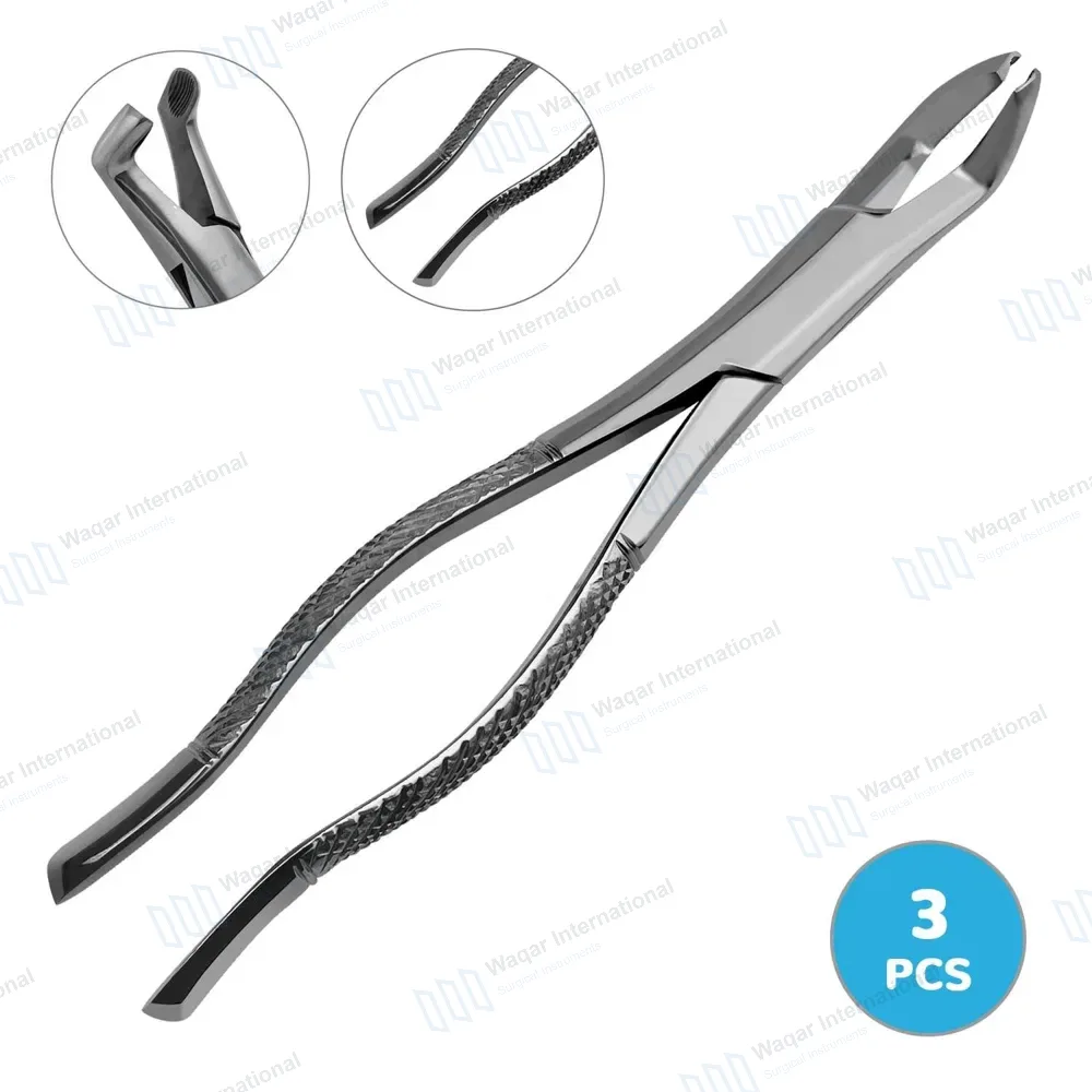 3 Dental Extracting Forceps #222 Lower 3rd Molars