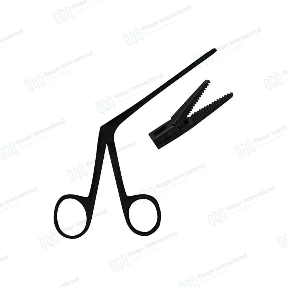 Micro Alligator Forceps Black Coated 3.5″
