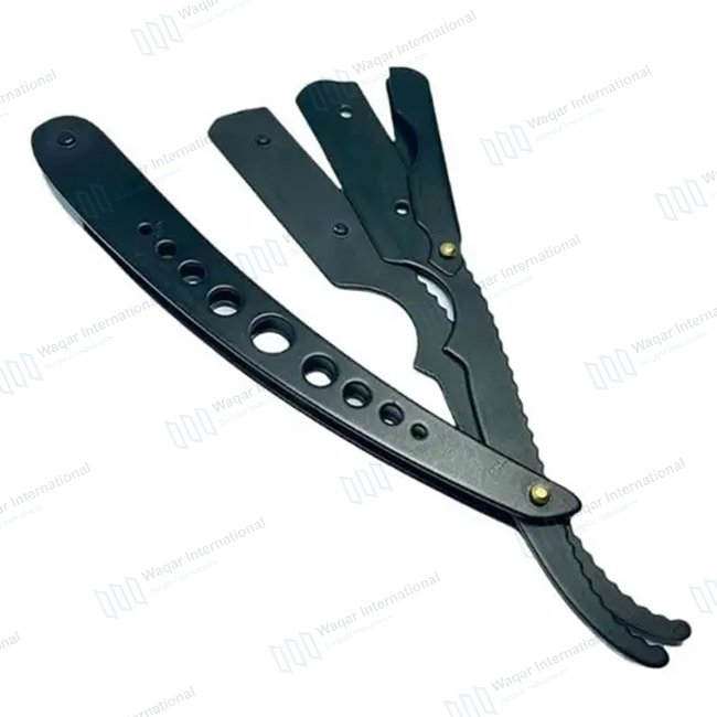 Ranking Plastic Handle Stainless Steel Barber Razor Single — surgical instruments manufactured by Waqar International, Sialkot