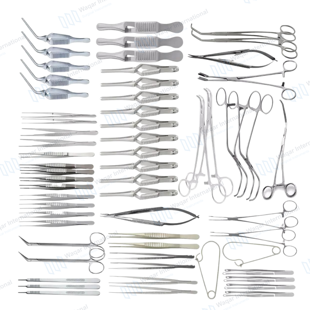 Vascular Surgery Set-07 Vascular Surgical Kit Clamp Precision Artery — surgical instruments manufactured by Waqar International, Sialkot